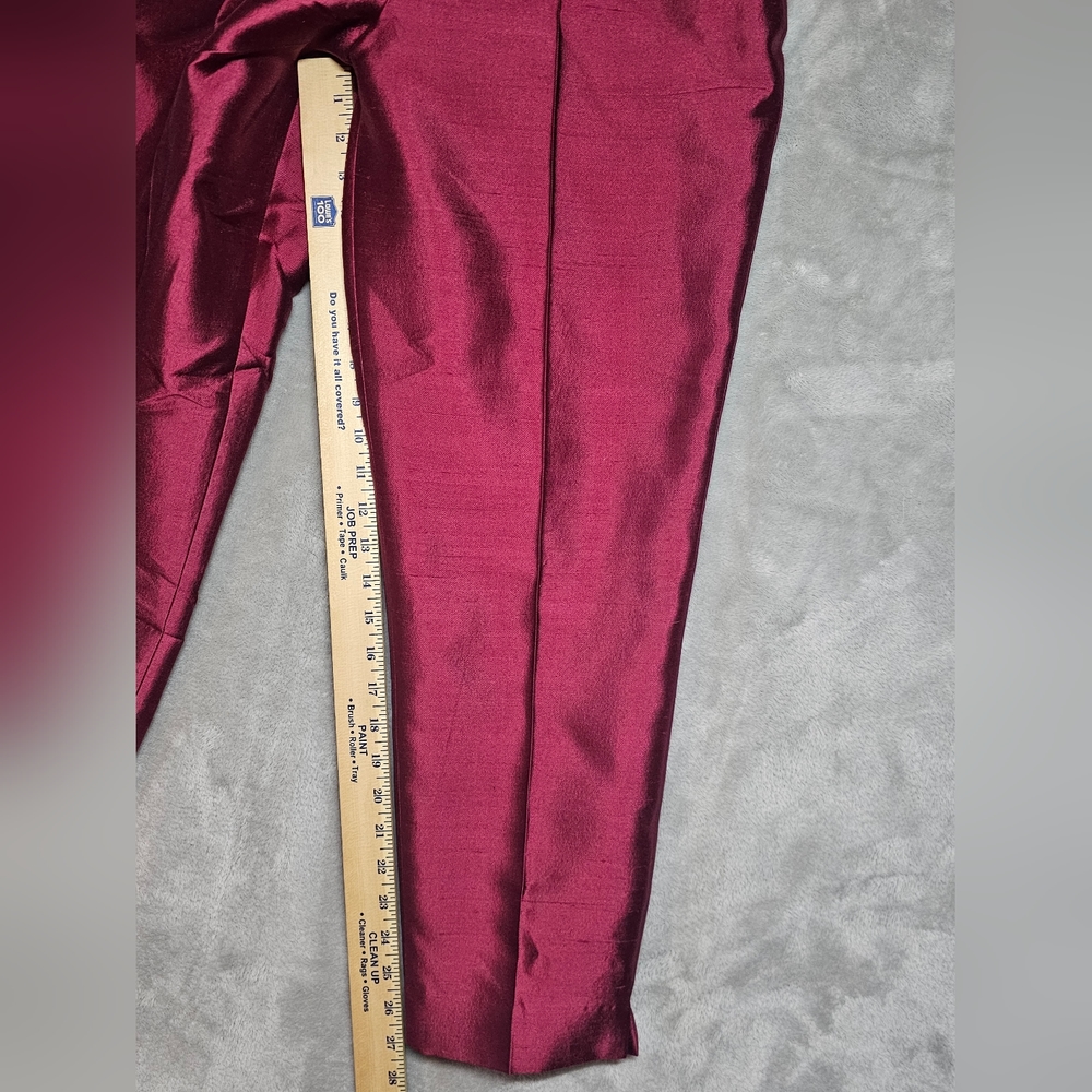 Talbots Women's Lightweight Red Dress Pants 12P Hidden‎ Zipper NWT. - Picture 6 of 15